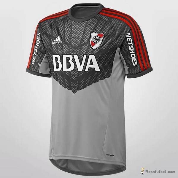 Camiseta River Plate Replica Primera Ropa Portero 2016/17 Gris